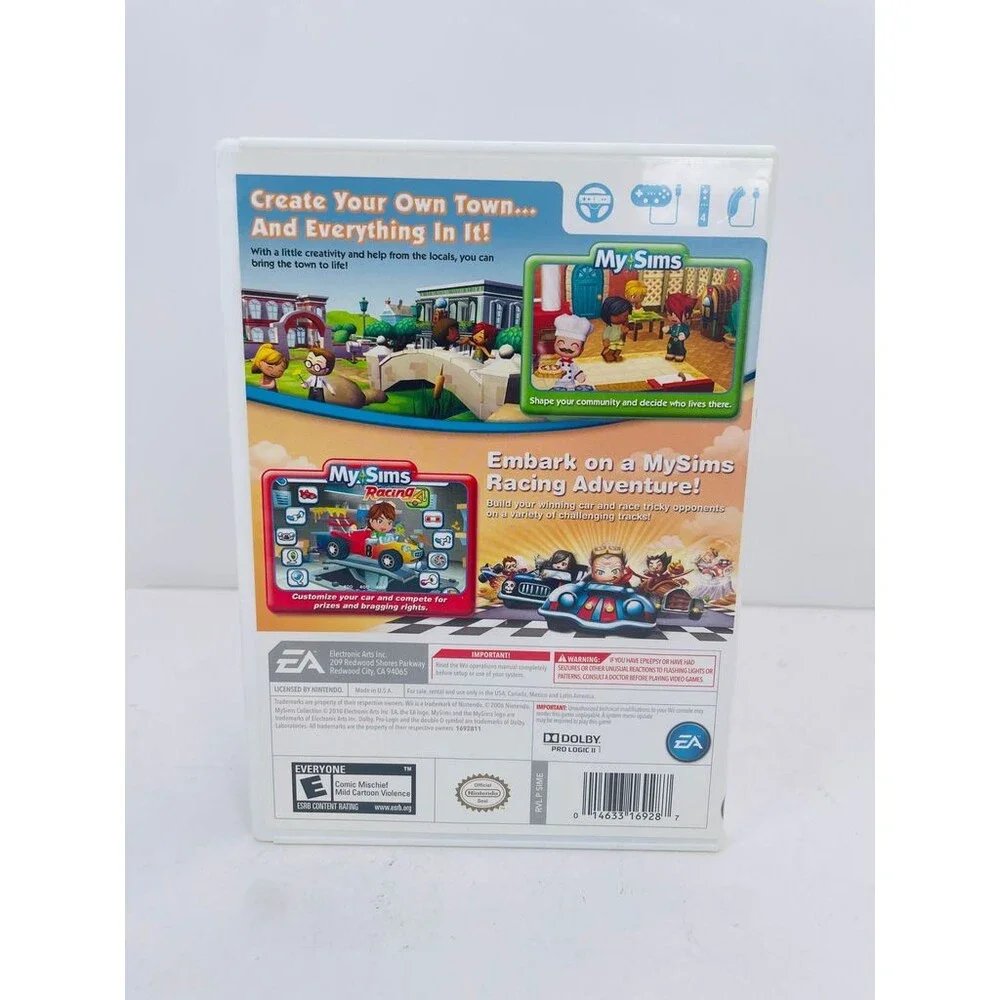 MySims Collection Wii (Nintendo Wii, 2010) EA Two Games Complete W/ Manual